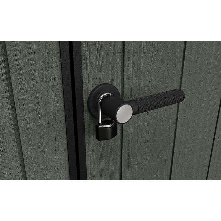 Keter 9’x 7′ Cortina Heavy Duty Plastic Pent Shed – Green