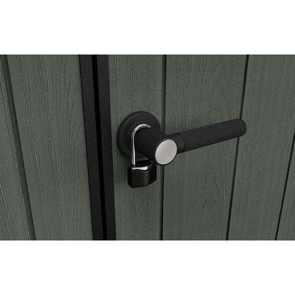 Keter 9’x 7′ Cortina Heavy Duty Plastic Pent Shed – Green