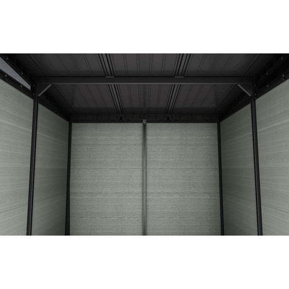Keter 9’x 7′ Cortina Heavy Duty Plastic Pent Shed – Green