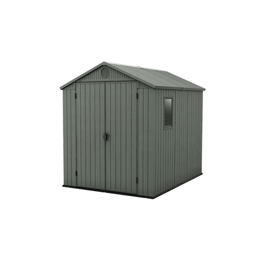 Keter 6’x8′ Darwin Heavy Duty Plastic Garden Shed – Green