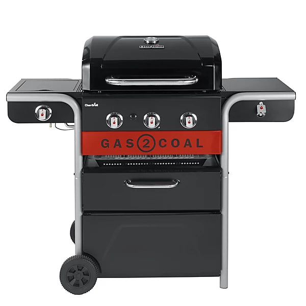 Char-Broil Gas2Coal 2.0 Black 3 burner Gas Hybrid BBQ