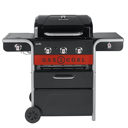Char-Broil Gas2Coal 2.0 Black 3 burner Gas Hybrid BBQ