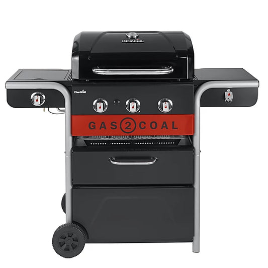 Char-Broil Gas2Coal 2.0 Black 3 burner Gas Hybrid BBQ