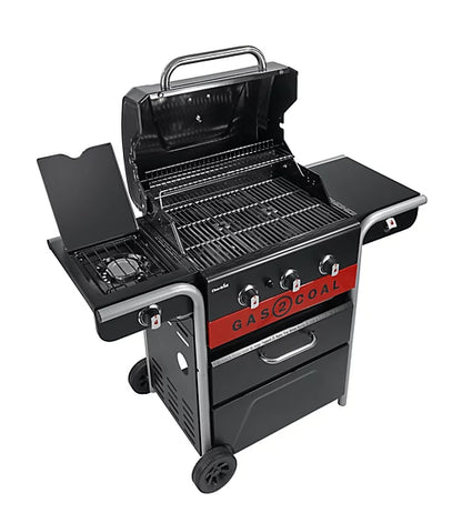 Char-Broil Gas2Coal 2.0 Black 3 burner Gas Hybrid BBQ