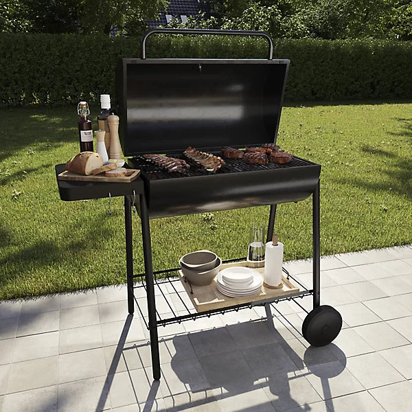 GoodHome Tehama Black Charcoal BBQ 360 x 395mm x 2pcs