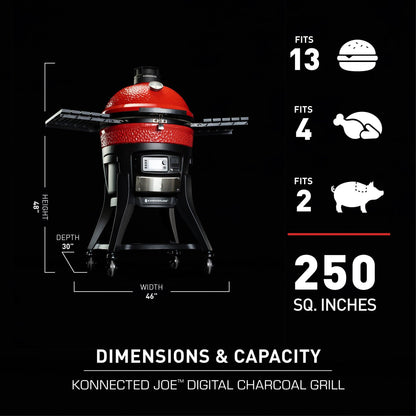 Kamado Joe Konnected Joe Digital Charcoal Grill and Smoker